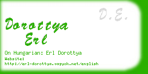 dorottya erl business card